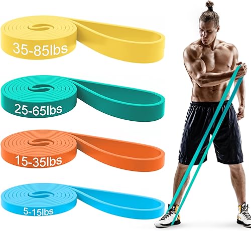 Miniatura 14 de Pull Up Bands, Resistance Bands, Pull Up Assistance Bands Set for Men & Women, Exercise Workout Bands for Working Out, Body Stretching, Physical