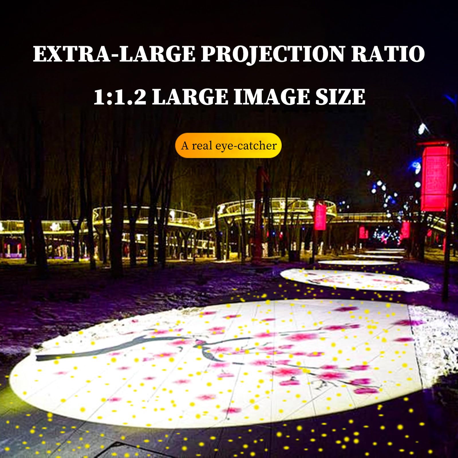 Proiettore Natalizio con Stelle da Giardino, Luci di Natale A Stelle Mobili A LED, Impermeabile Ip65, Faretto da Giardino, per Decorazioni Natalizie, Festival, Feste e Halloween 15W-White