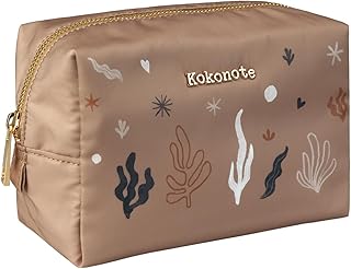 Neceser Kalima - Impermeable Rojo y Rosa, Organizador de Maquillaje para Mujer - Ideal para Viaje, Estuche para Niña