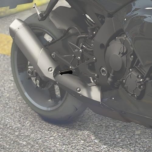 Miniatura 7 de SLMOTO Estriberas delanteras para Yamaha YZF R1 98-23 YZF R6S 03-09 Arena Negro