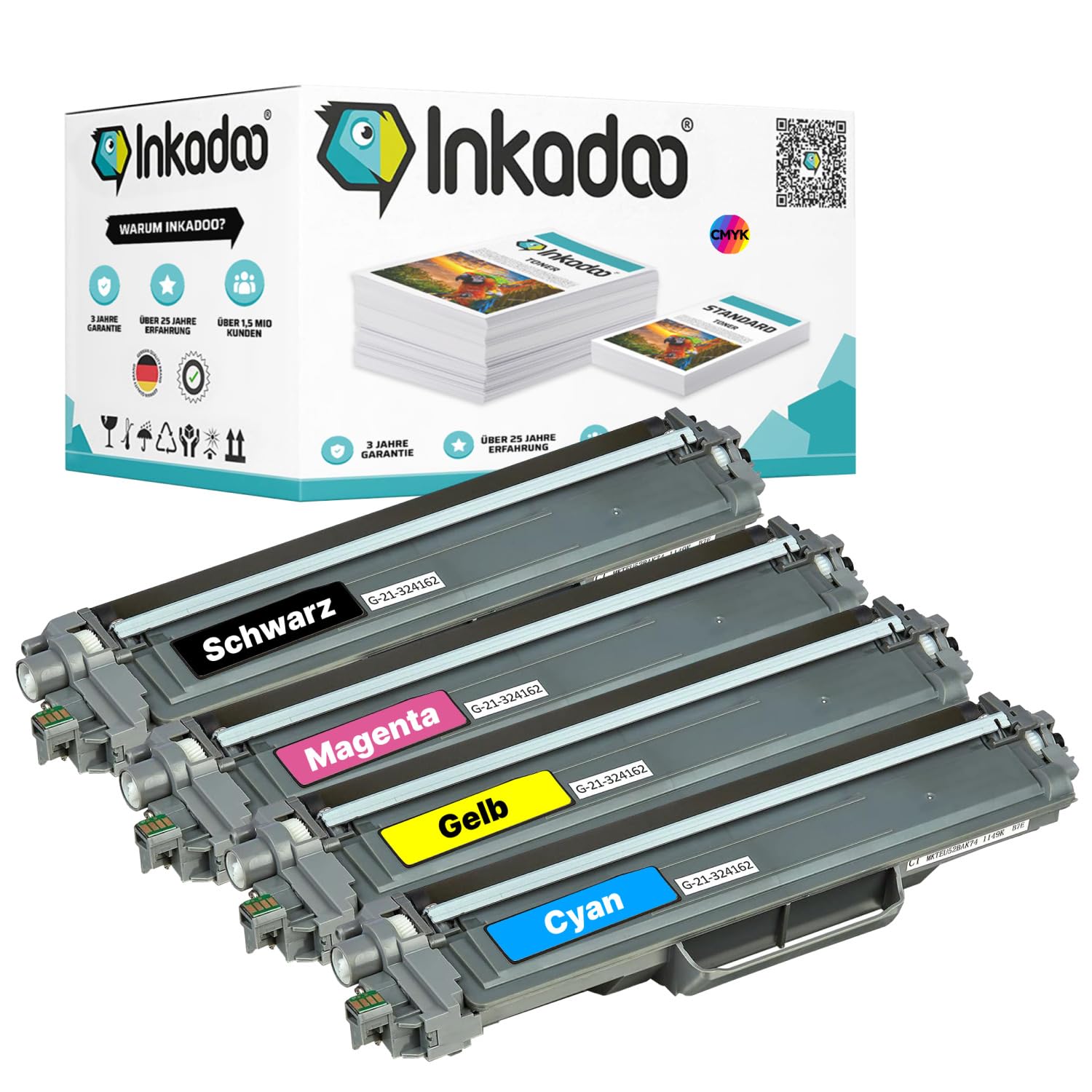 Toner compatible Brother DCP-L3550CDW idéal pour les rapports de bureau - 5