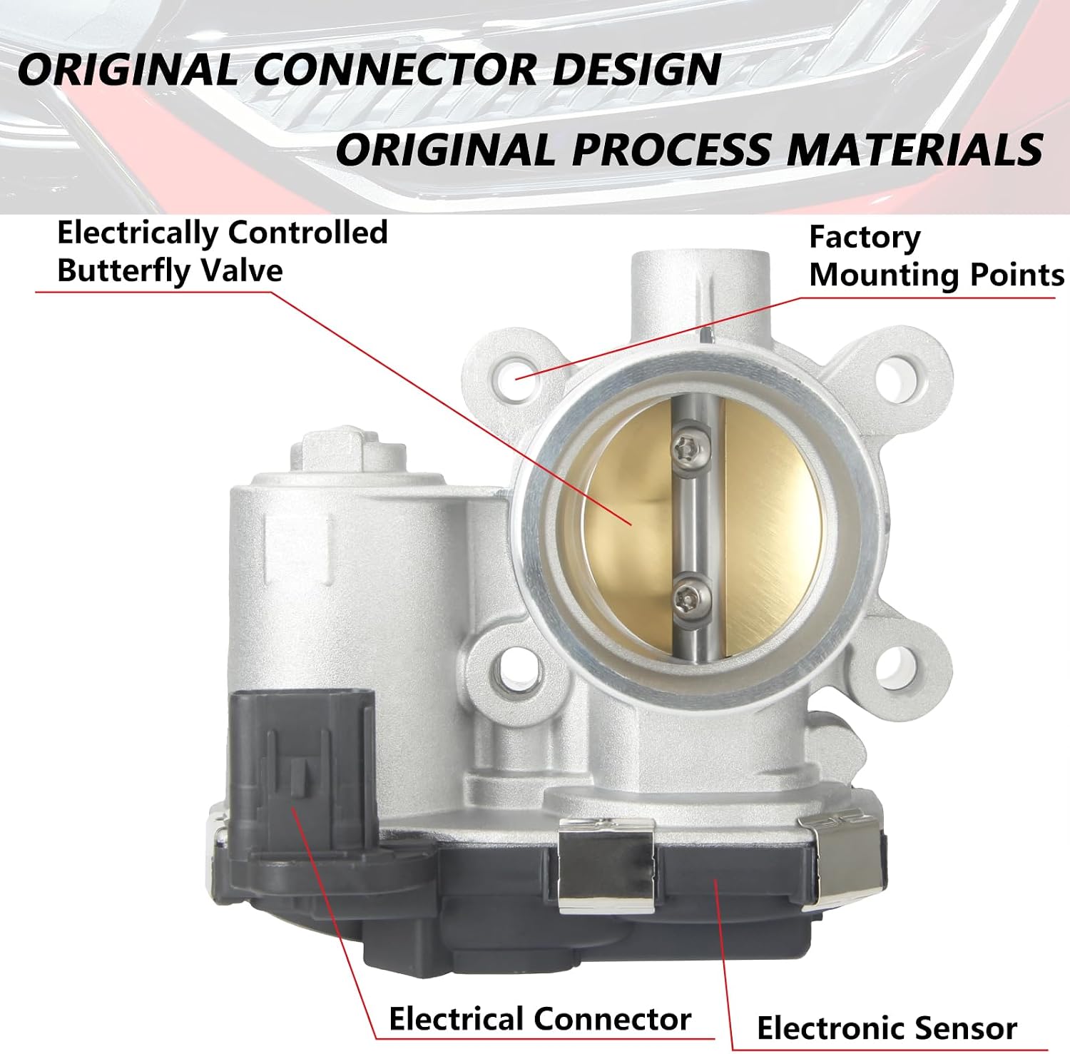 12671379 Electronic Throttle Body Assembly Replacement for Malibu Cruze Equinox Terrain Encore