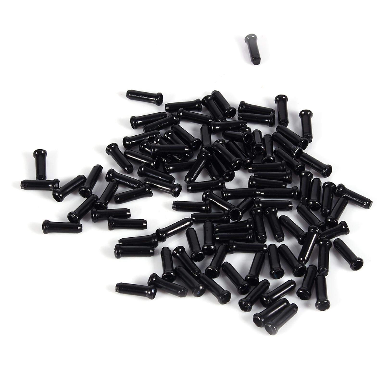 Yosoo Cable End Crimps, 100PCS Aluminium Alloy Bike Brake Cable Caps for MTB, Mountain Bike, Road Bicycle