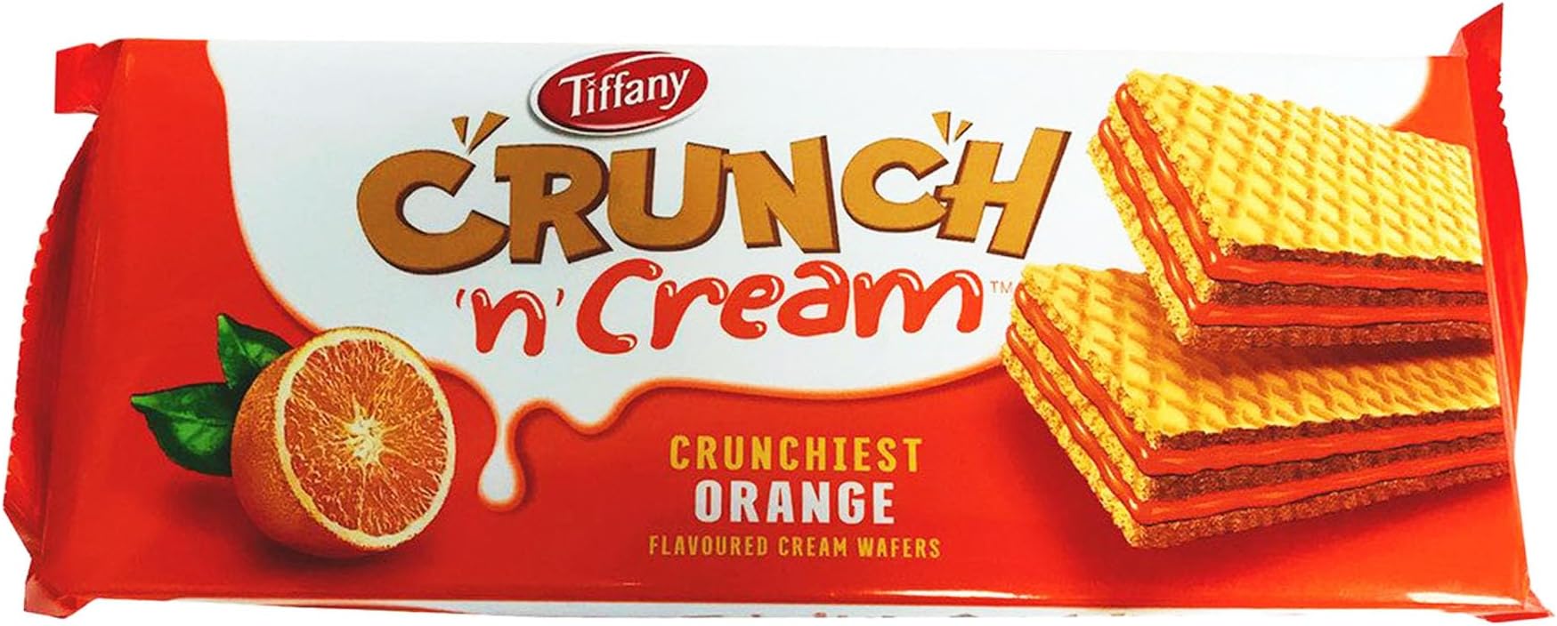 Crunch N Cream, Orange Flavoured Cream Wafers, 135 gm