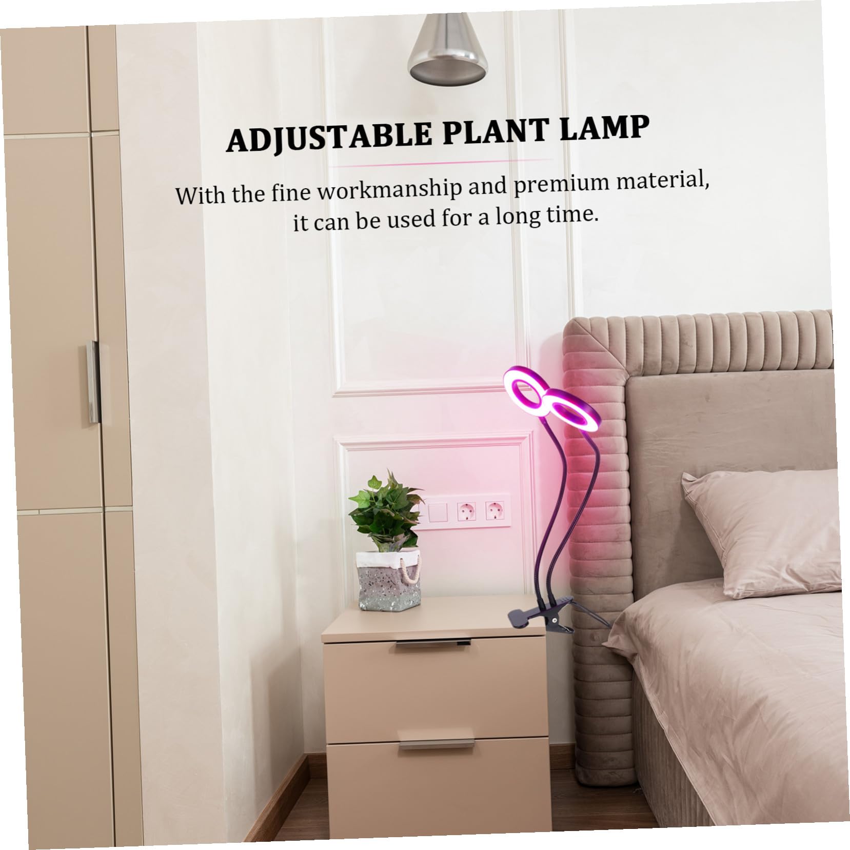 INOOMP Led Pflanzenlampe Clip Mit USB 5v Einstellbares Pflanzenwachstumslicht Für Zimmerpflanzen Full Spectrum Wachstumslicht Für Innenbereiche Energiesparend Und Langlebig