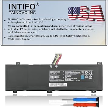 15.2V 62.32Wh GK5CN-00-13-4S1P-0 Laptop Battery Compatible with Medion Erazer X6805 Schenker XMG Neo 15 Core 17 Maingear Vector 15 Getac GK5CN4Z GK5CN5Z GK5CN6Z GK5CQ7Z GK6Z5CN GK7CN6S