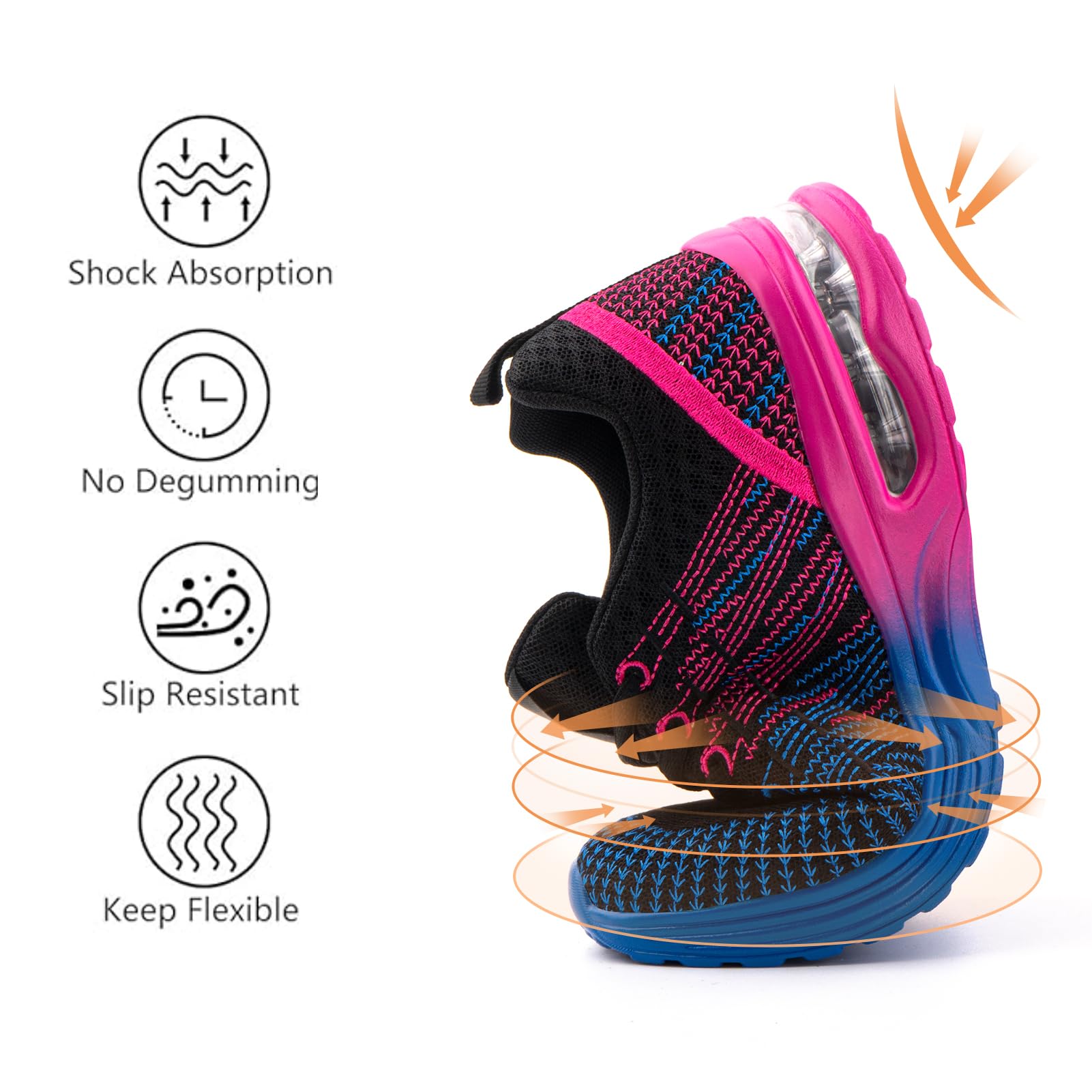 Hitmars Scarpe da Running Corsa Donna Respirabile Leggero Scarpe da Ginnastica Sportive Basse Interior Casual all'Aperto Fitness Running Sneakers 36-42 EU