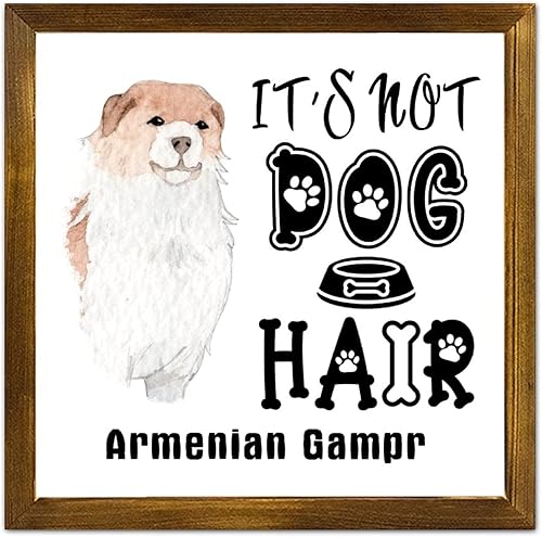 Vista 146 de Letrero de madera con texto en inglés «It's Not Dog Hair» («It's Not Dog Hair» American Bully Dog Dog), regalo decorativo para la pared del hogar