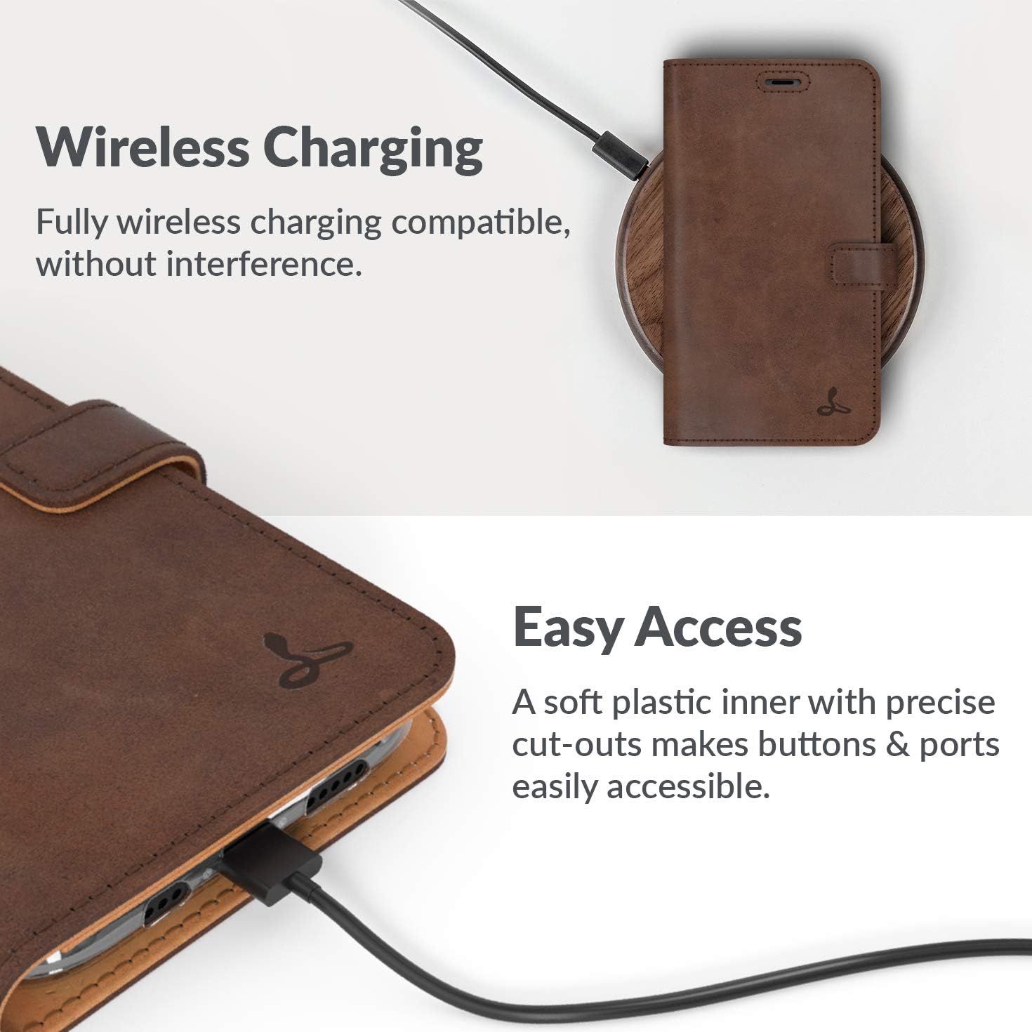 Snakehive Vintage Wallet for Apple iPhone 11 Pro || Real Leather Wallet Phone Case || Genuine Leather with Viewing Stand & 3 Card Holder || Flip Folio Cover with Card Slot (Brown)