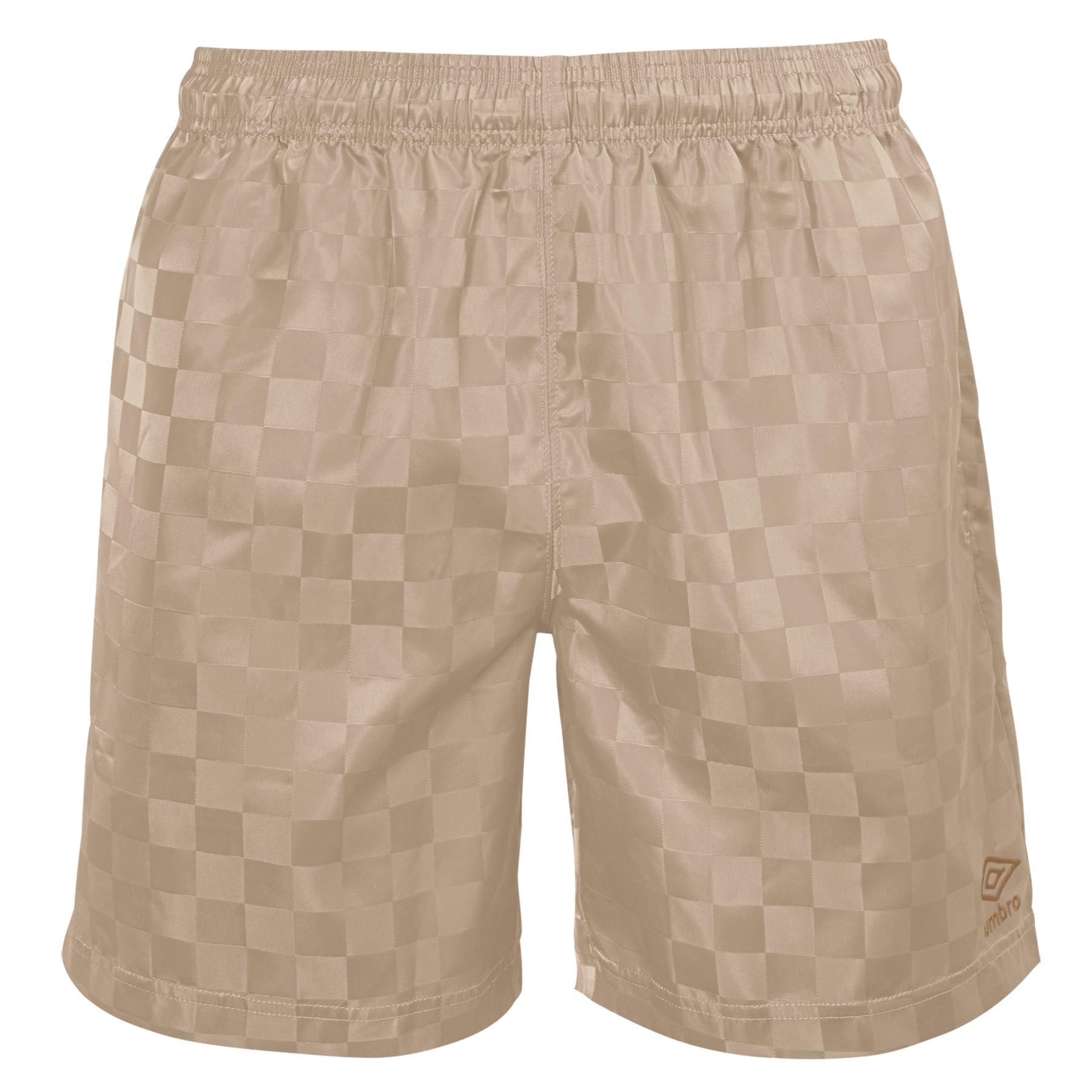 Photo 1 of Umbro Men's Checkerboard Short, Tan/Pumpkin Spice, XX-Large