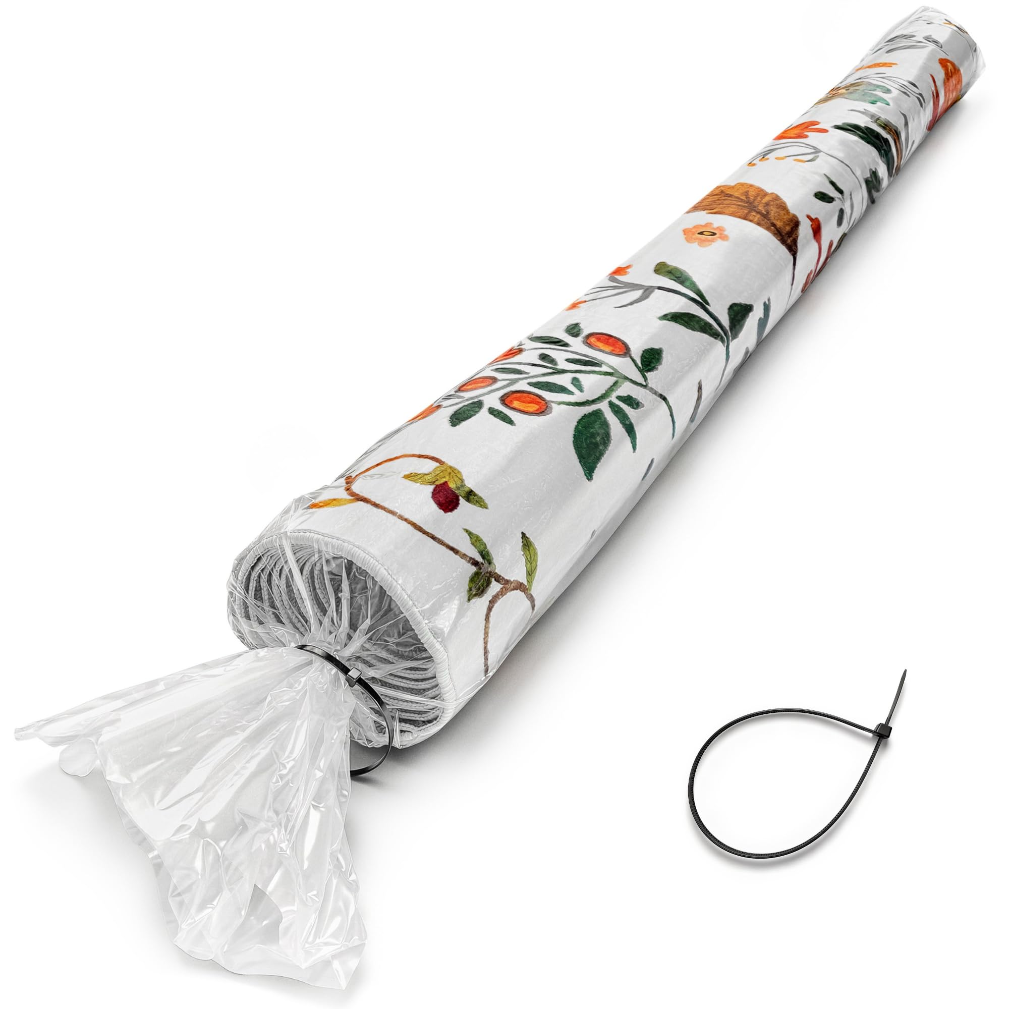 Teppichaufbewahrungstasche und Kabelbinder - Keine Lüftungslöcher - Riesengröße für Teppiche bis 270 x 360cm