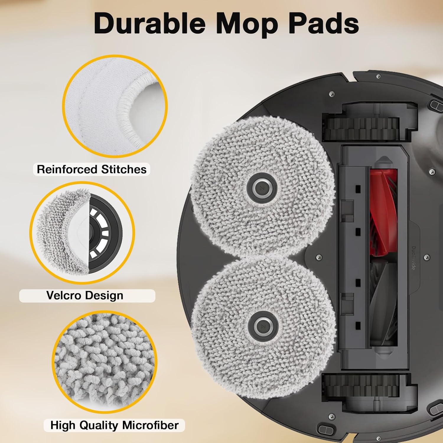 Accessories Kit Compatible with Roborock Saros 10R / Qrevo CurvX G20s Ultra Robot Vacuum Replacement Parts Dual Main Brush Hepa Filter Mop Pads Side Brush Dust Bags Screwdriver Clean Tool