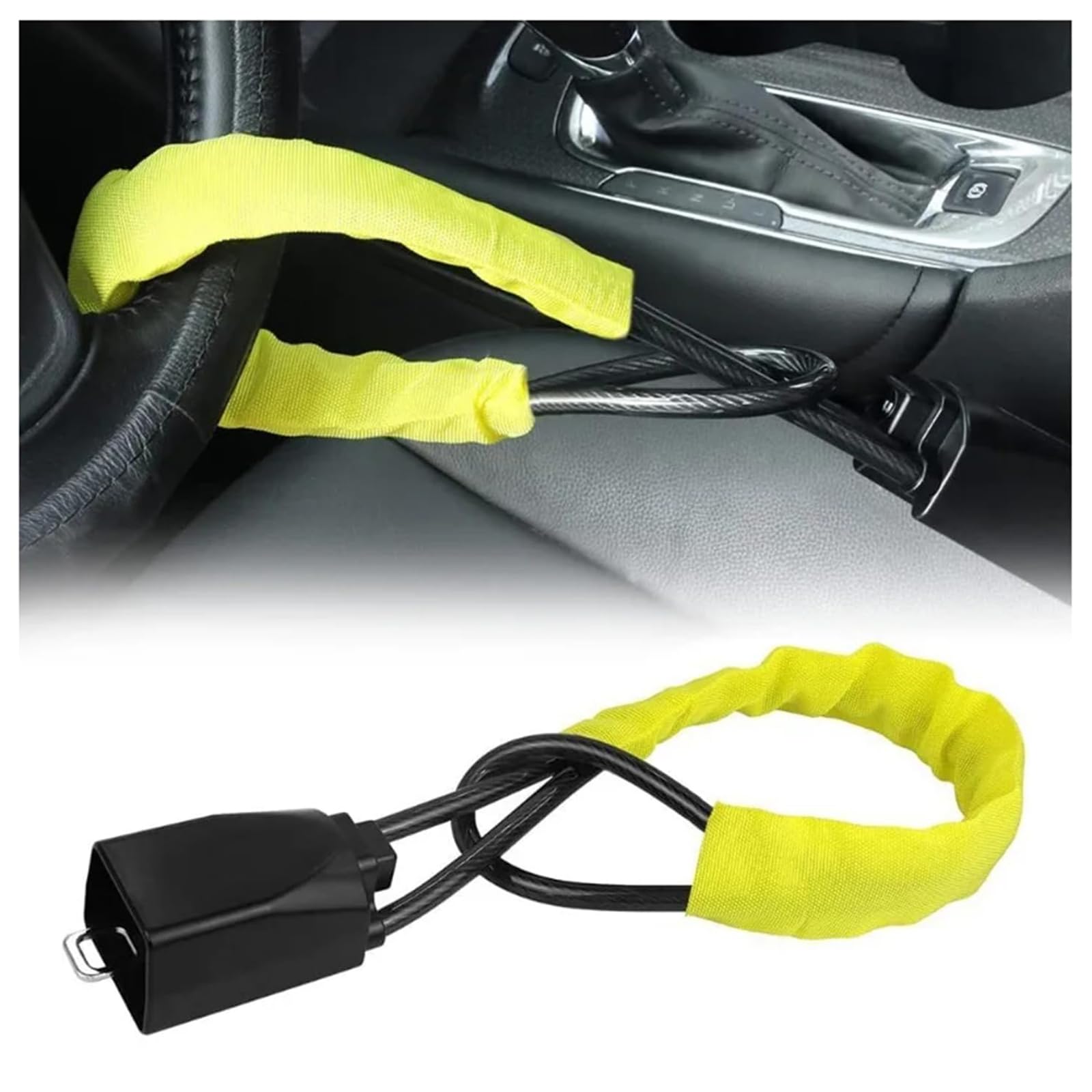 Xwixz Normal Car Steering Wheel Locks, For Toyota Chr 2018-2023 Car Lock Anti-Theft Device High Visibility Immobiliser Vehicle Security Lock