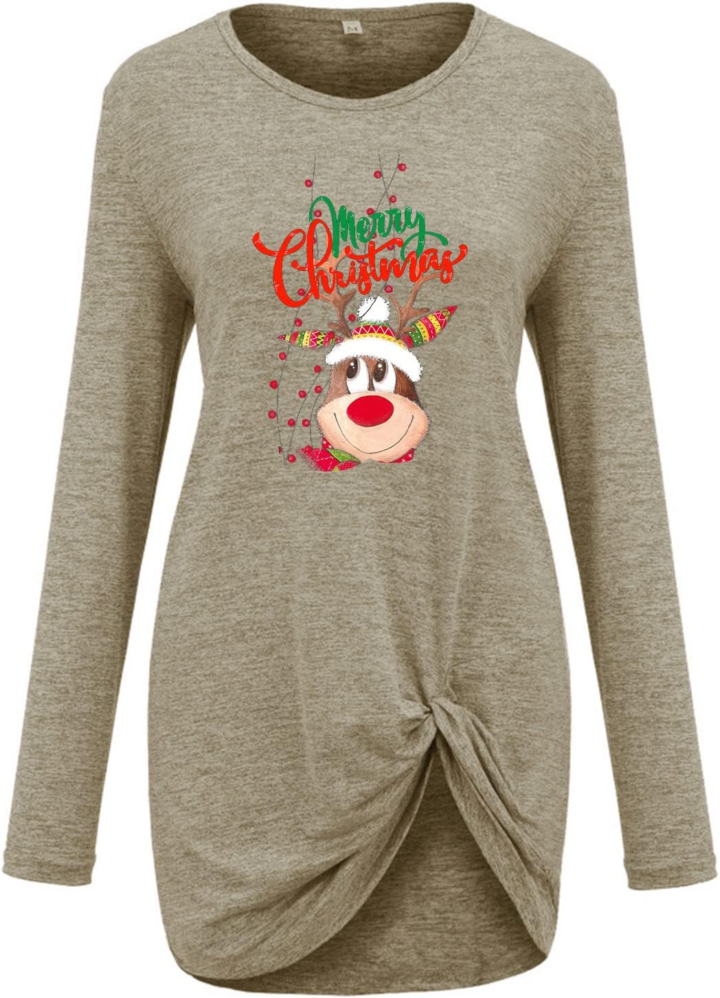 JJHAEVDY  Womens Color Block Pullover Christmas Print Sweatshirt Raglan Long Sleeve Loose Tunic Shirts Tops : Clothing, Shoes & Jewelry