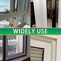 Vista 3 de Película de sellado blanca para clima, sello de CA para ventana, cinta de sellado de aire acondicionado, sin residuos, impermeable, autoadhesiva