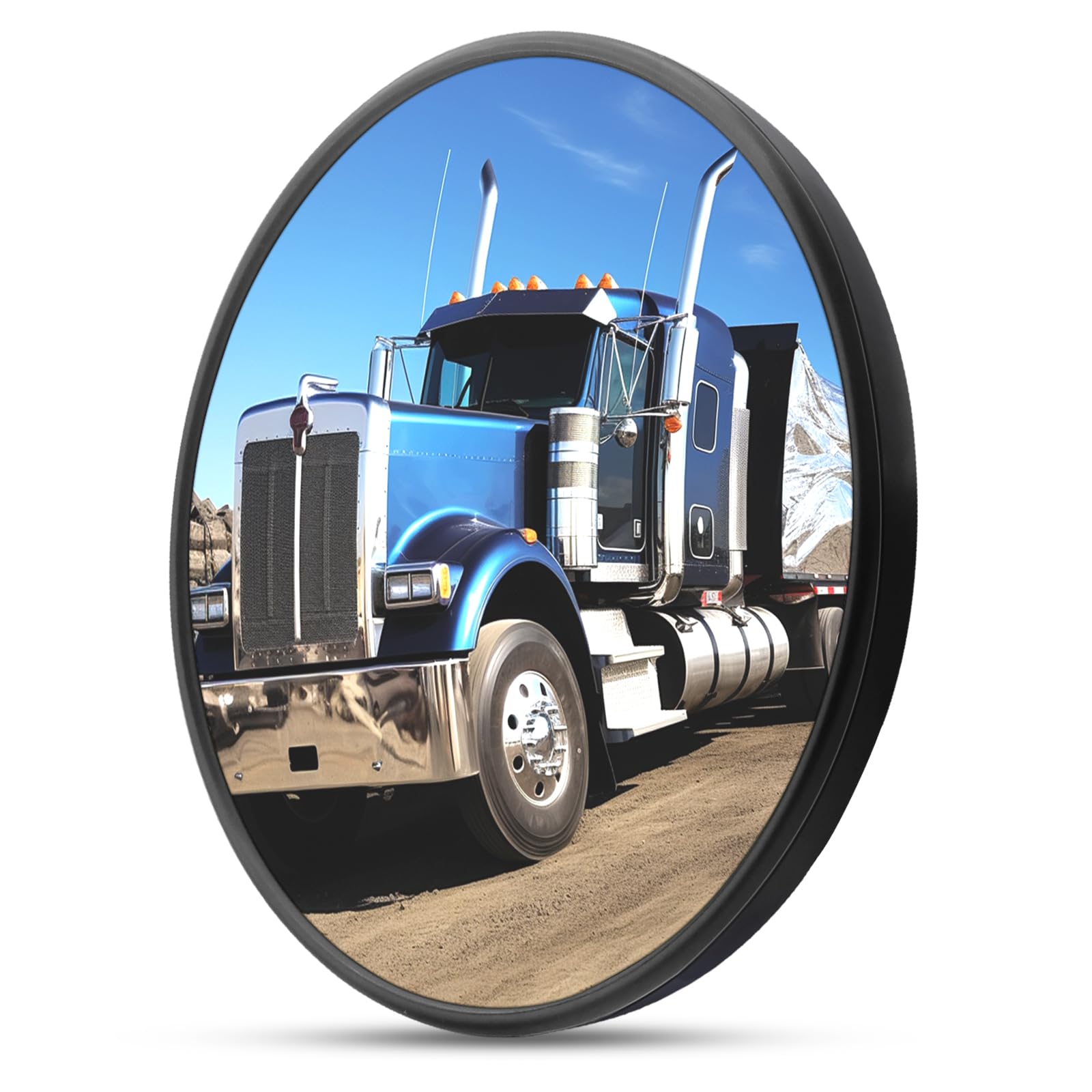 Trucks Convex Mirror for Enhanced Safety Adjustable Truck Mirror with Improved Field of View Reducing Blind Spots Ideal for Truck Tractor (1