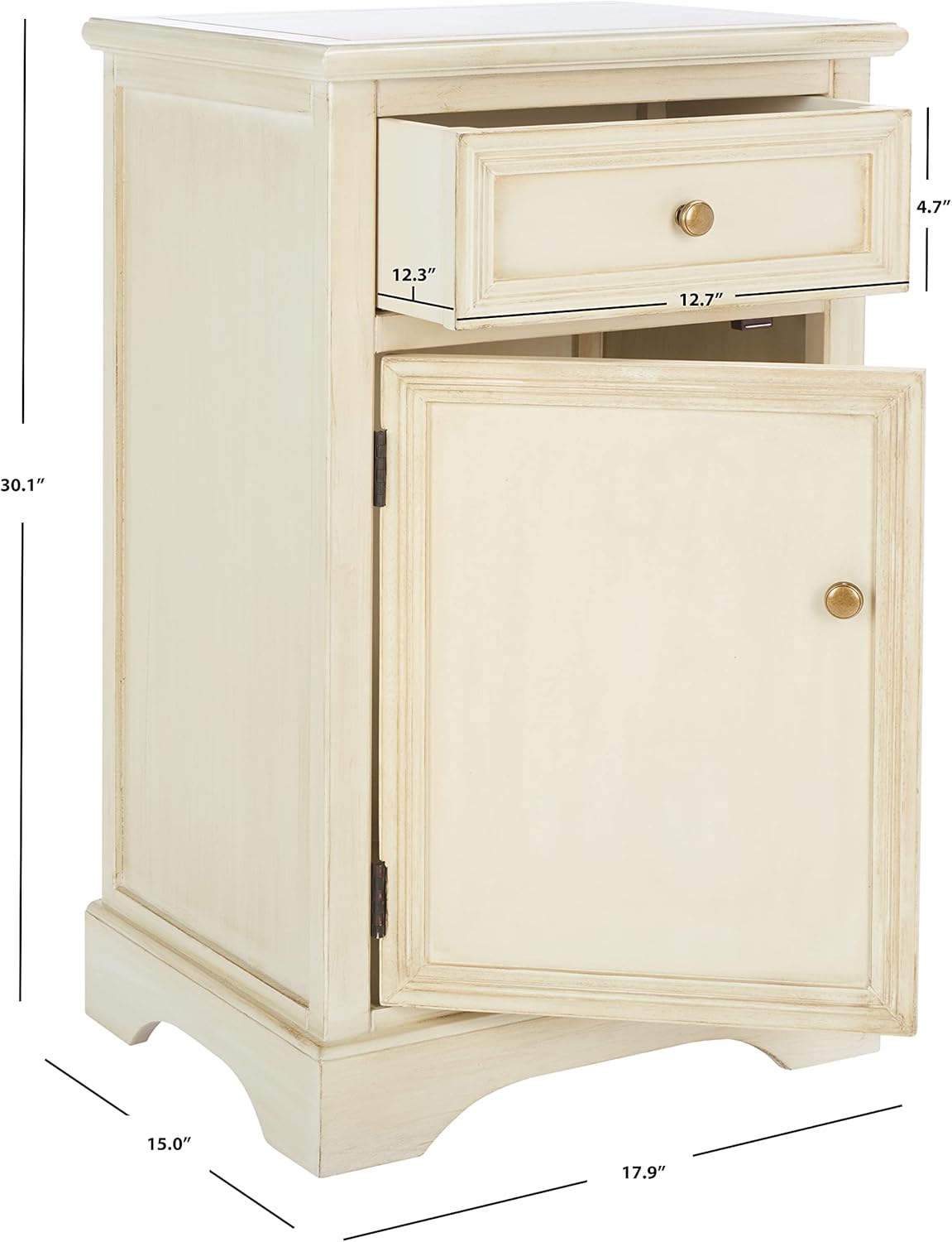 SAFAVIEH American Homes Collection Jarome French Grey End Table