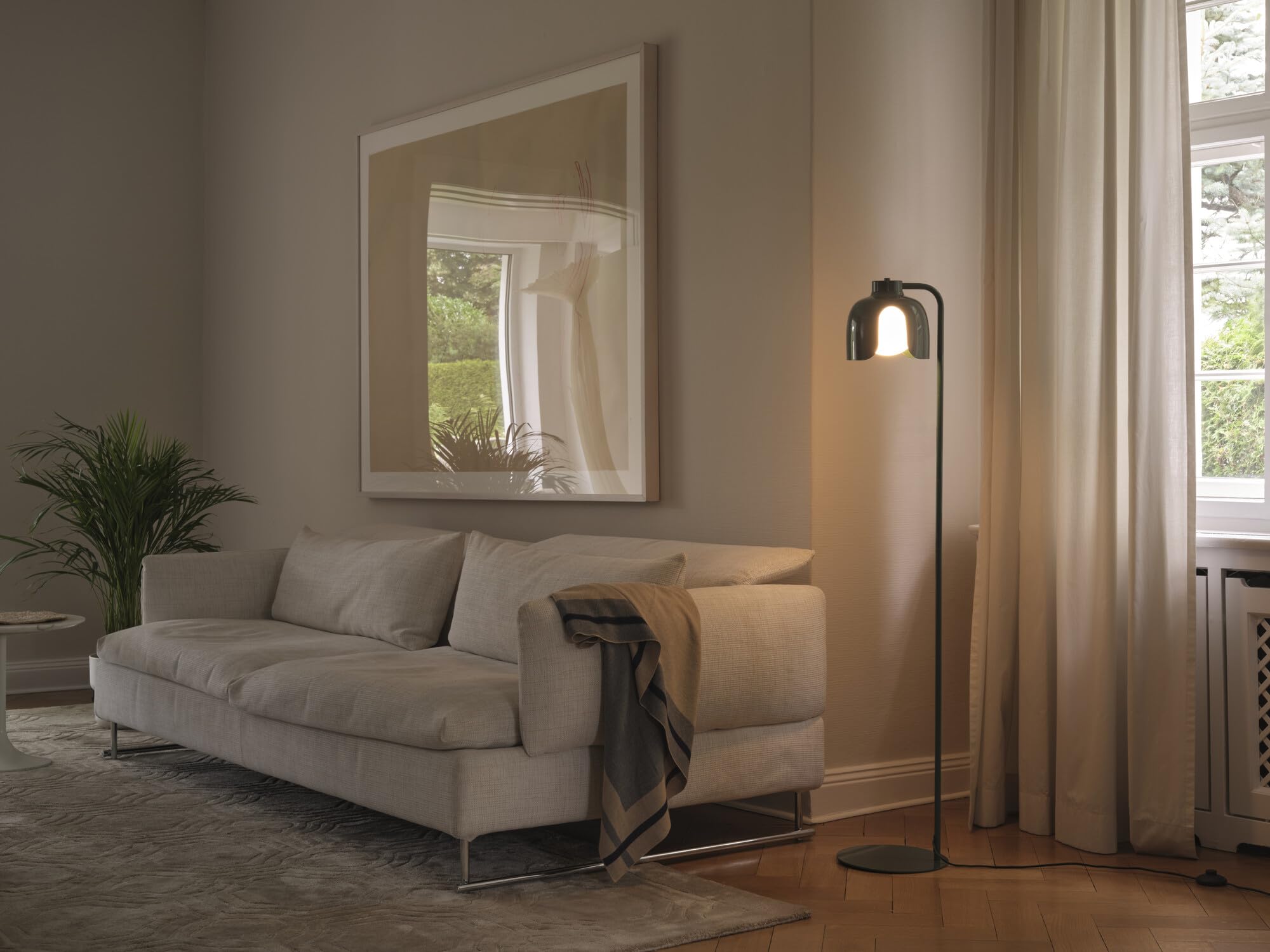 OSRAM Lámpara de pie DECOR Corolle E27 Verde Metal Vidrio | Decor Corolle, Ambient Mood Light, Verde, 270 mm dia, Paquete de 1