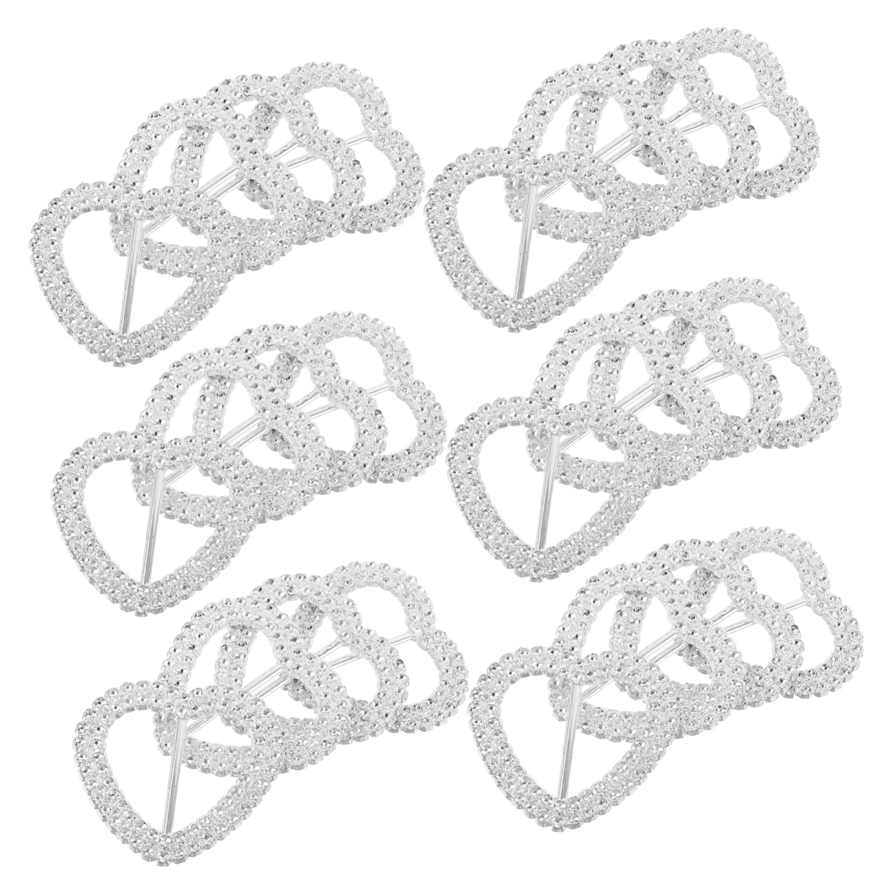 Boucle écharpe en cœur VANZACK : clip de serrage robuste et élégant pour customiser 100 vêtements