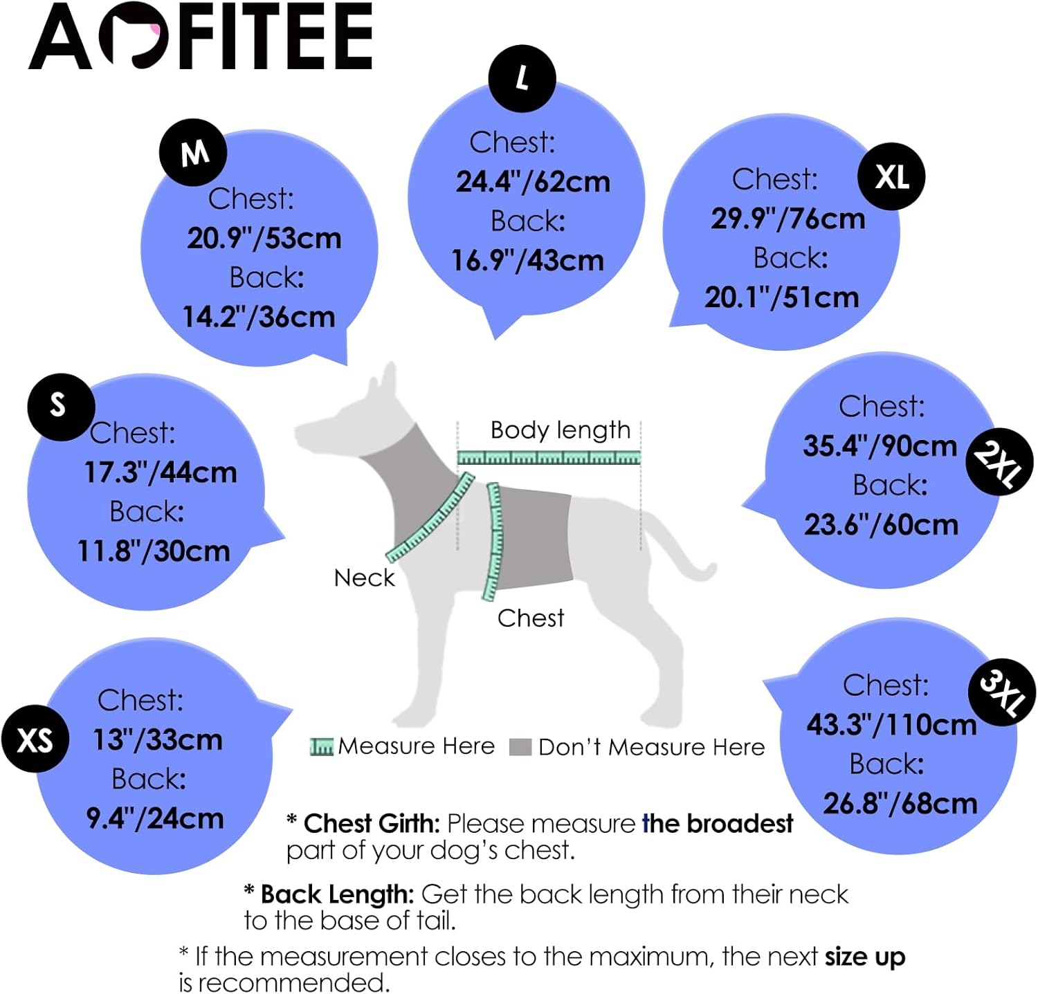 AOFITEE Dog Coat, Warm Dog Jackets for Small Dogs, Dogs Winter Coat with Harness Built in, Reflective Pet Winter Jacket, Waterproof Windproof Puppy Puffer Jacket Fleece Vest, Navy XS