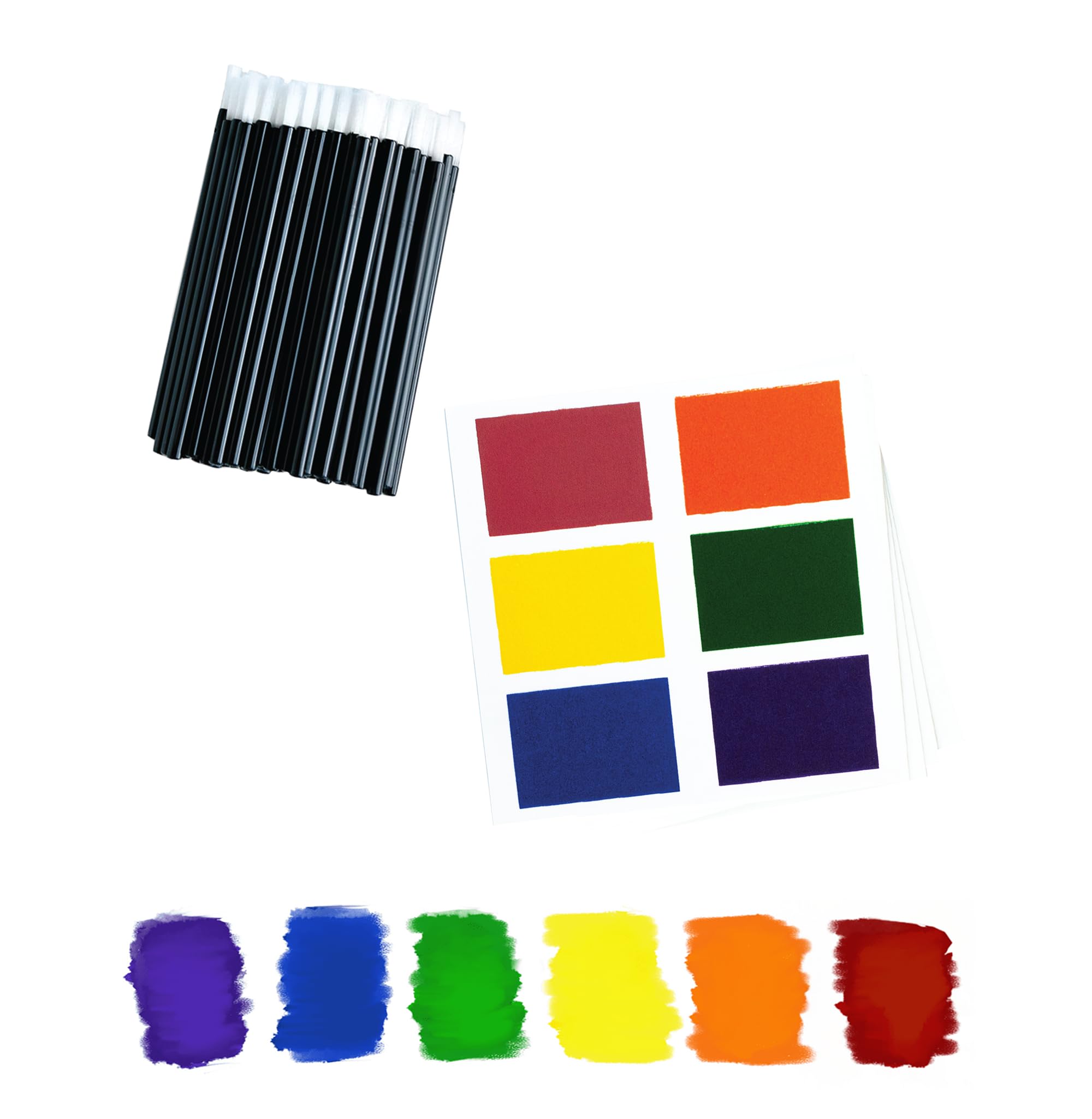 The Cookie Countess PYO Edible Paint Palettes 60 Pouch - Rainbow with 60 Food Safe Brushes