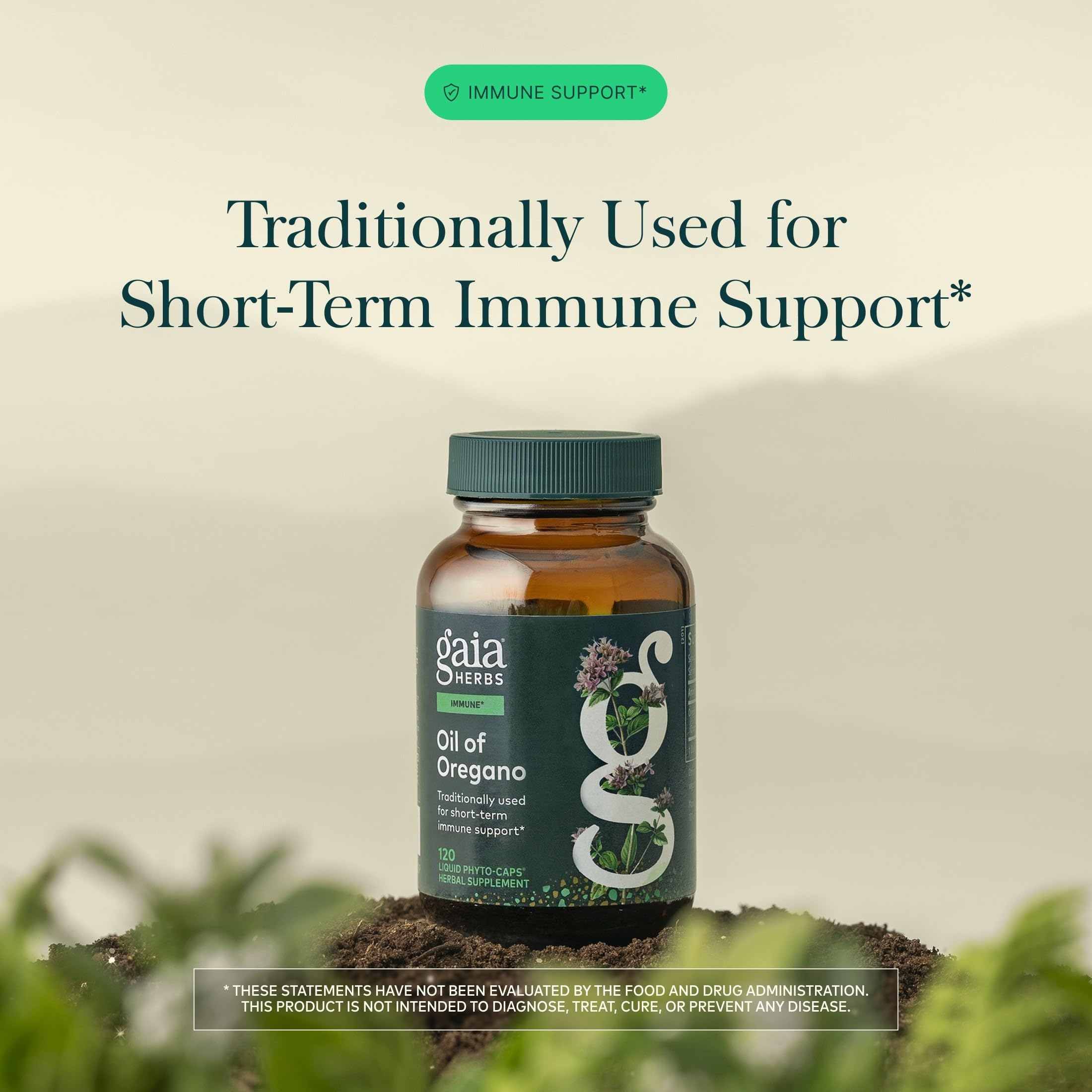 Gaia Herbs Oil of Oregano 230 mg, 120 Vegan Capsules, 120 Servings — Amazon image 3