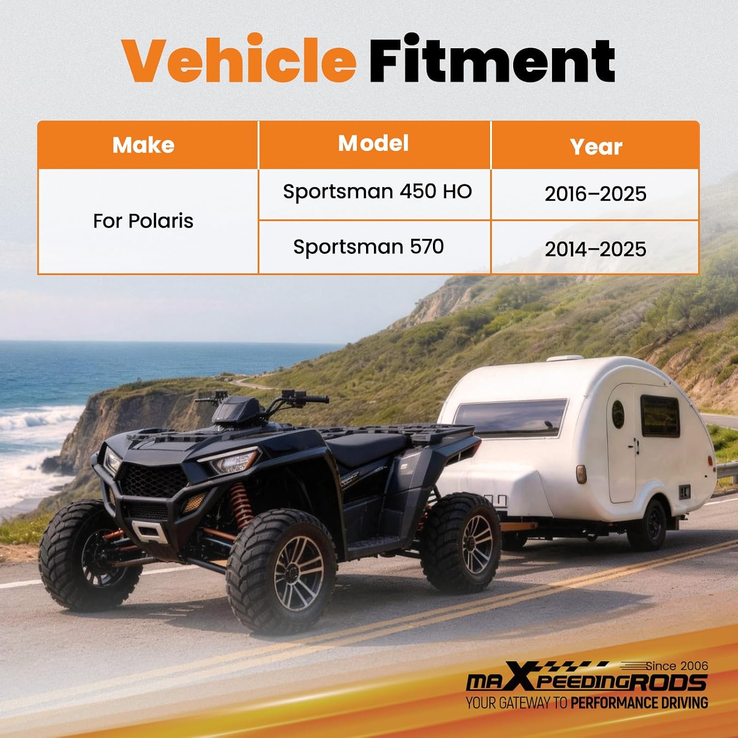 maXpeedingrods Tow Hitch for Polaris Sportsman 450 HO 570 2014–2025