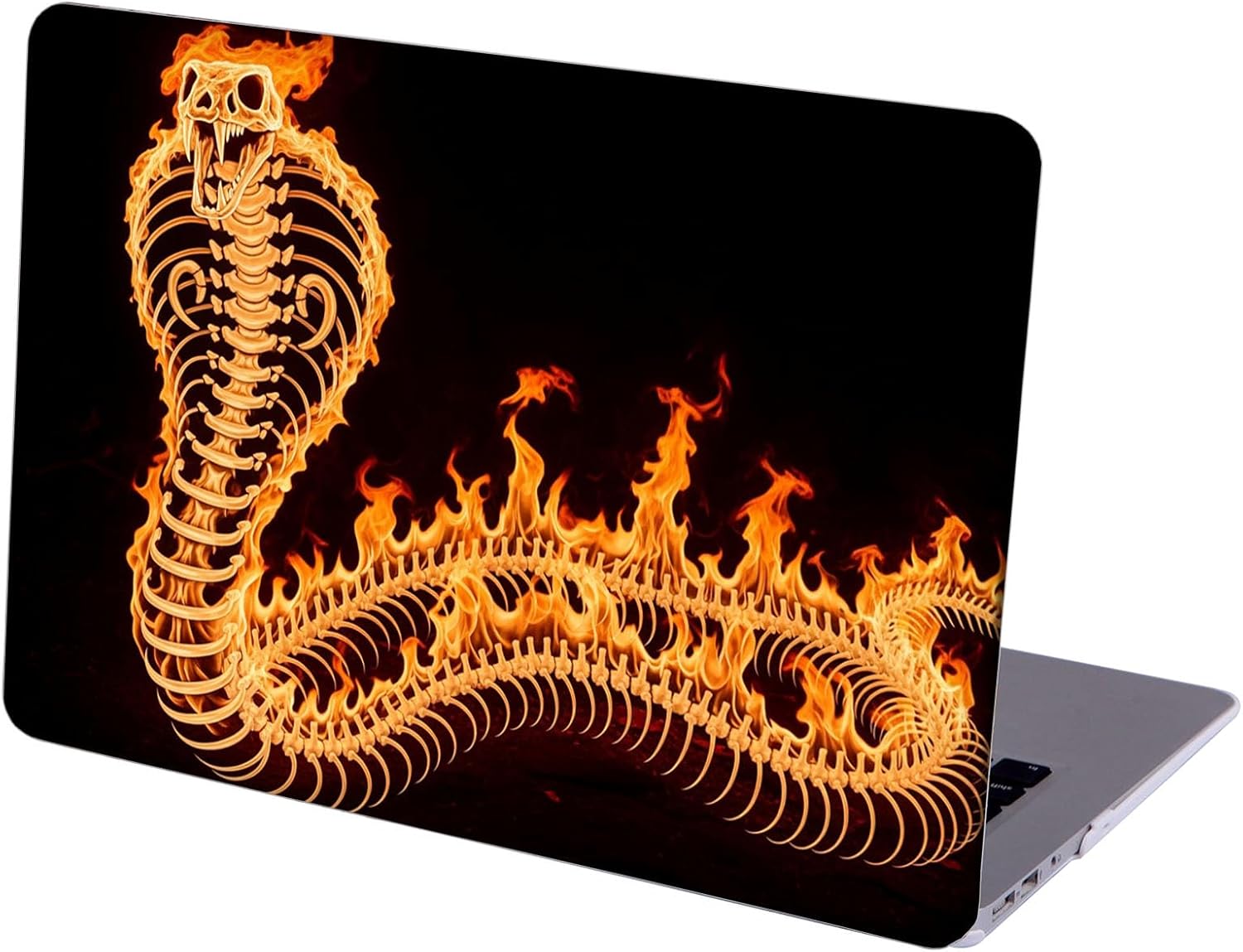 Compatible with MacBook Neo 13-inch, Hard Shell Case with Keyboard Cover and Screen Protector (A3404 A18 Pro chip, 2026 Release) - Tiger Skeleton MC22145