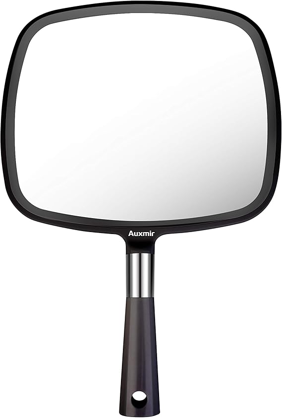 Auxmir Hand Mirror, Handheld Mirror with Handle for Makeup, Shaving