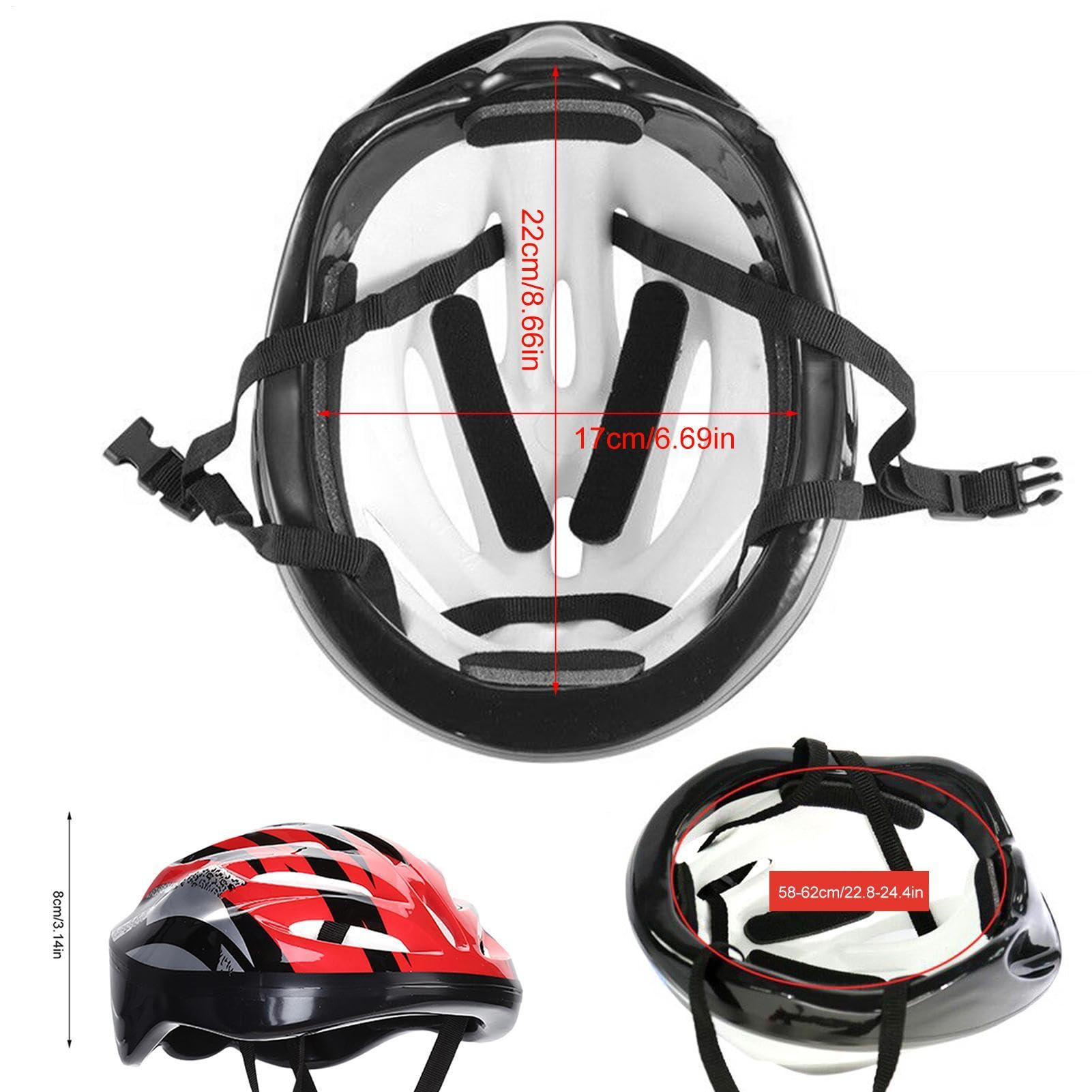 Casco Da Bicicletta Leggero E Resistente Per Adulti – Mountain Bike, Strada, Pattinaggio – Visiera, Traspirante, Regolabile Per Testa 58-62 Cm