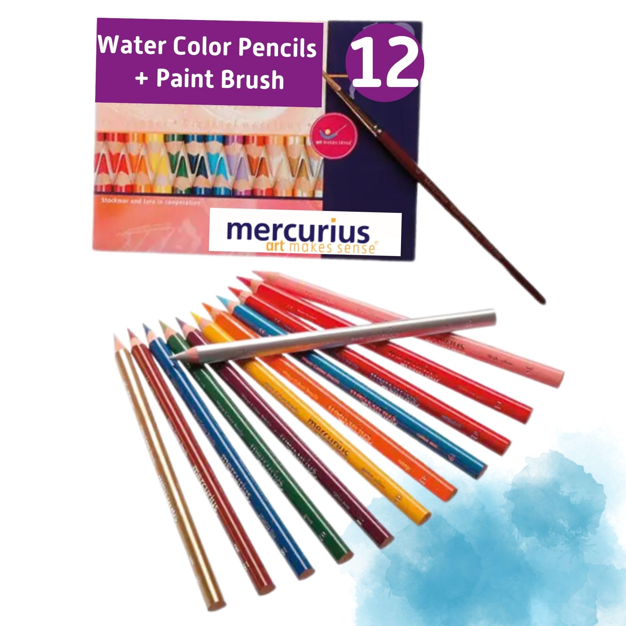 Mercurius AMS Watercolor Pencils 12 pack