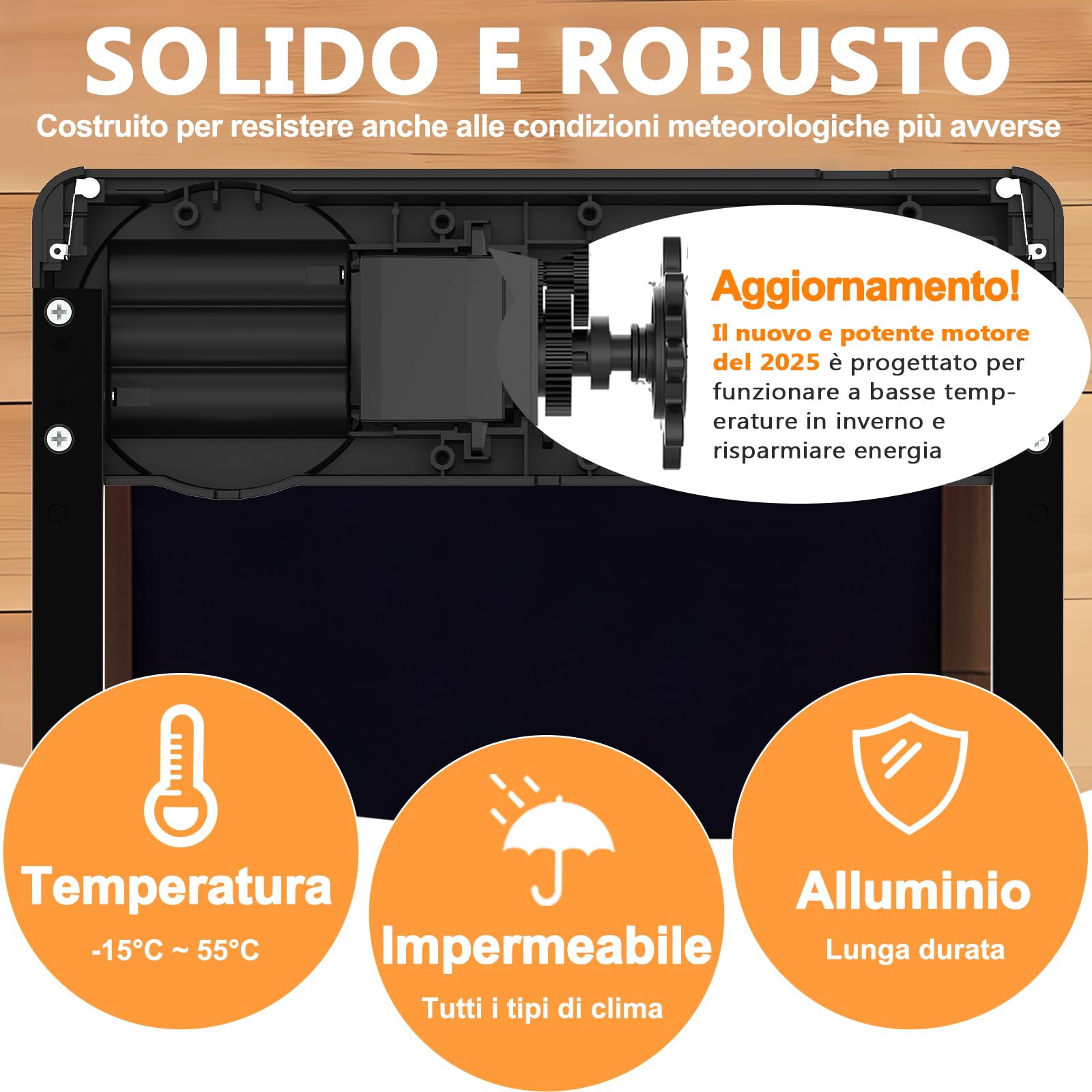 INNOLAND Porta Pollaio Automatica - Grande, Porta Automatica per Pollaio in Lega di Alluminio | Anti-Pizzicamento | Manuale e Timer | Grande Display, Porta per Pollaio Automatica Alimentata a Batteria