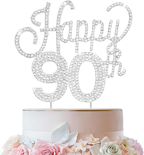 Miniatura 498 de LINGTEER Decoración de pastel de diamantes de imitación dorados para cumpleaños número 15 – Cheers to 15th Birthday Quince años de edad, decoración