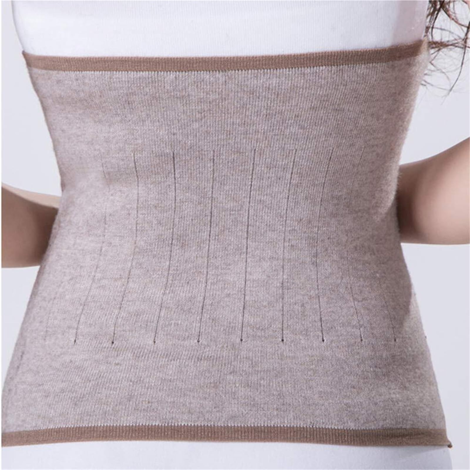 Rückenstützgürtel Leicht Warmer Taillengürtel for Männer und Frauen, Kompressions-Taillengürtel, gestrickt, atmungsaktiv Atmungsaktiv(A)