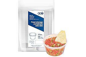 EDI 12oz Containers with Lids: Microwaveable, Leakproof Meal Prep Essentials