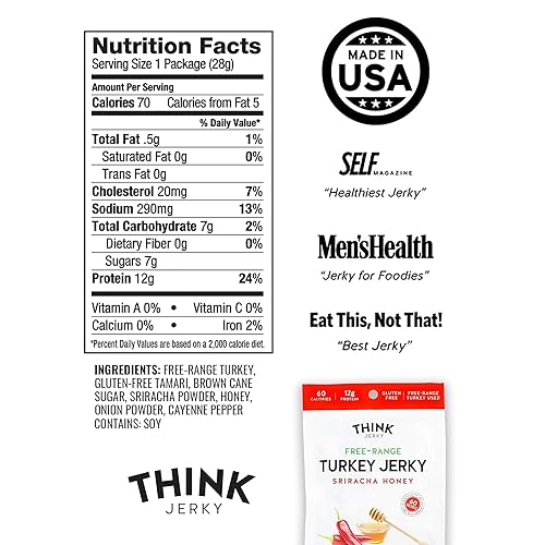 Miniatura 2 de Carne seca sabor chipotle dulce de Think Jerky. Deliciosa carne seca hecha por un chef. Carne de res alimentada con pasto, sin gluten, antibióticos