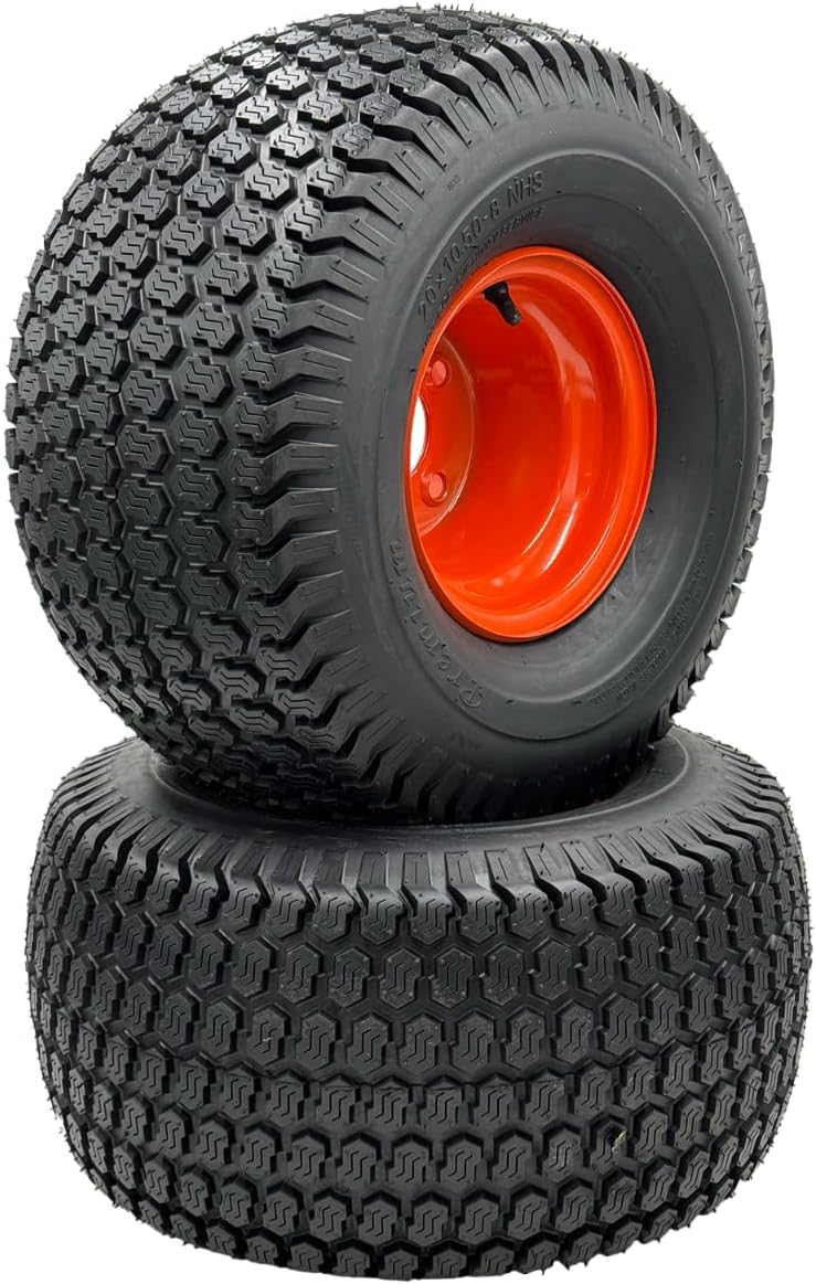 Set of 2-20x10.50-8 Super Turf Wheel Assembly