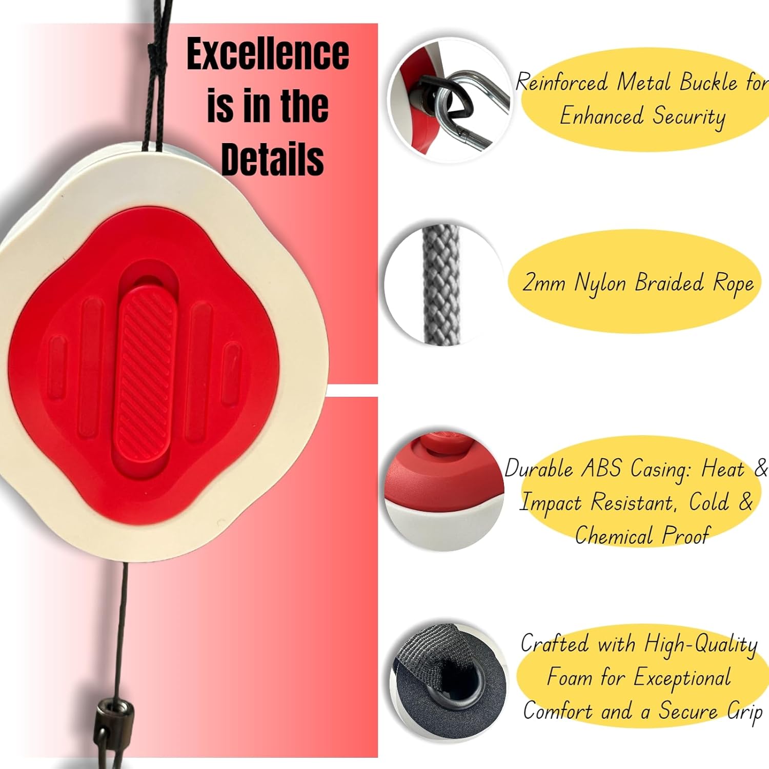 Portable Exercise Cable Machine - 3-Level Adjustable Resistance Personal Training Pulley System for Full Body Strength Training, Compact Strength Equipment, Travel Friendly