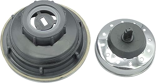 Miniatura 6 de Colador de cesta de 4 pulgadas para fregadero de cocina de acero con base de ABS y montaje de colador extraíble, para fregadero de cocina estándar