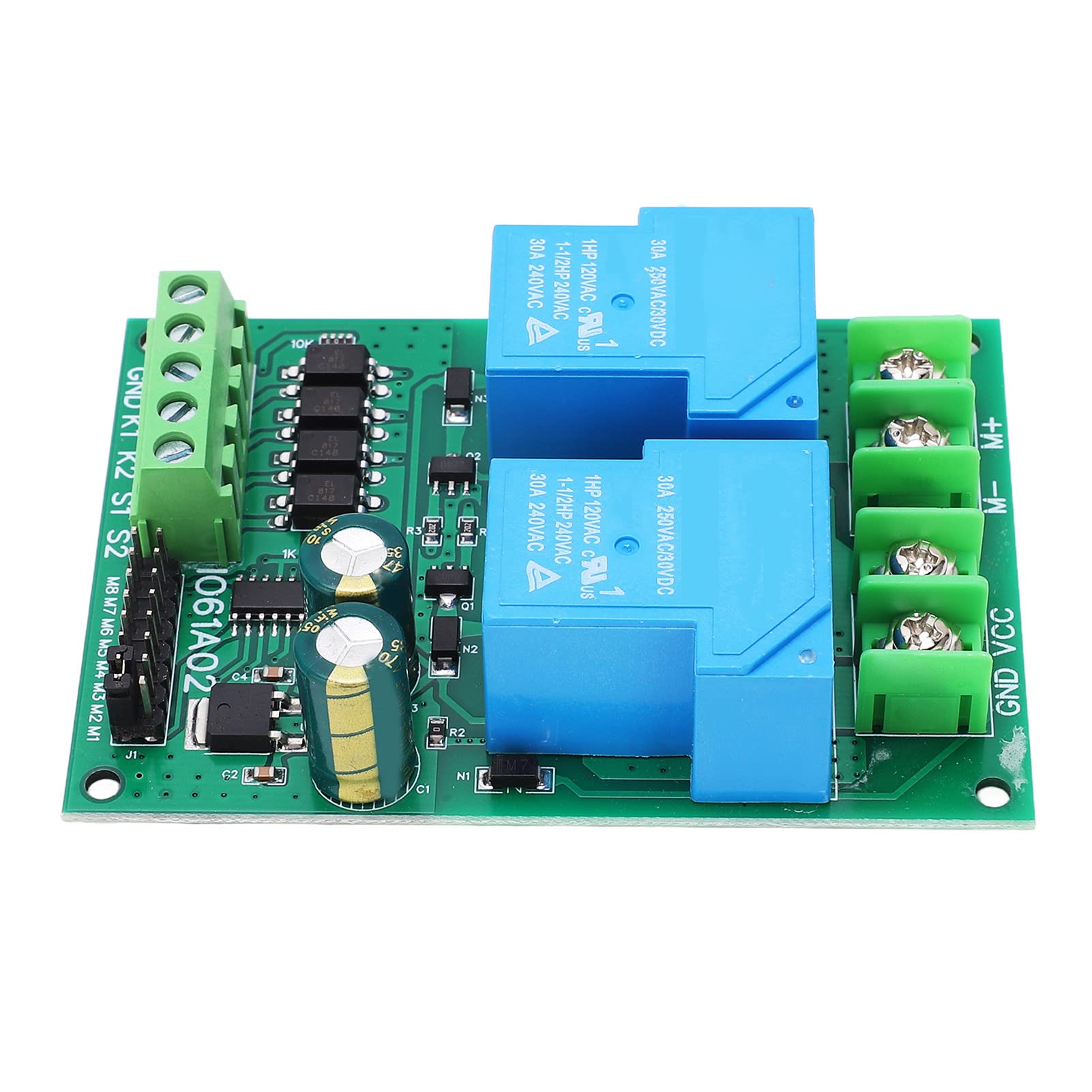 Eujgoov 30A DC Motor Control Board Garage Door Gru Limite di Sollevamento Start Stop Modulo di Controllo (24V)