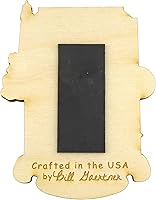 Vista 2 de Imán de madera del estado de Georgia, accesorio cortado con láser para refrigerador, armarios y pizarras blancas, regalos de recuerdo de viaje por