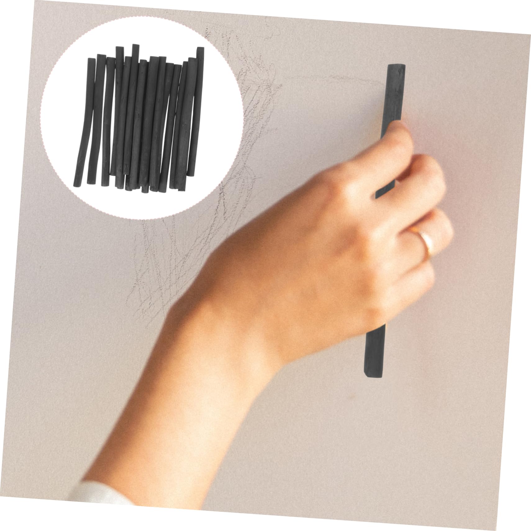 VILLCASE 60piezas Palos De Comprimido Para Artistas Lápices De Dibujo Para Sombreado y Bocetos Para Estudiantes y Adultos