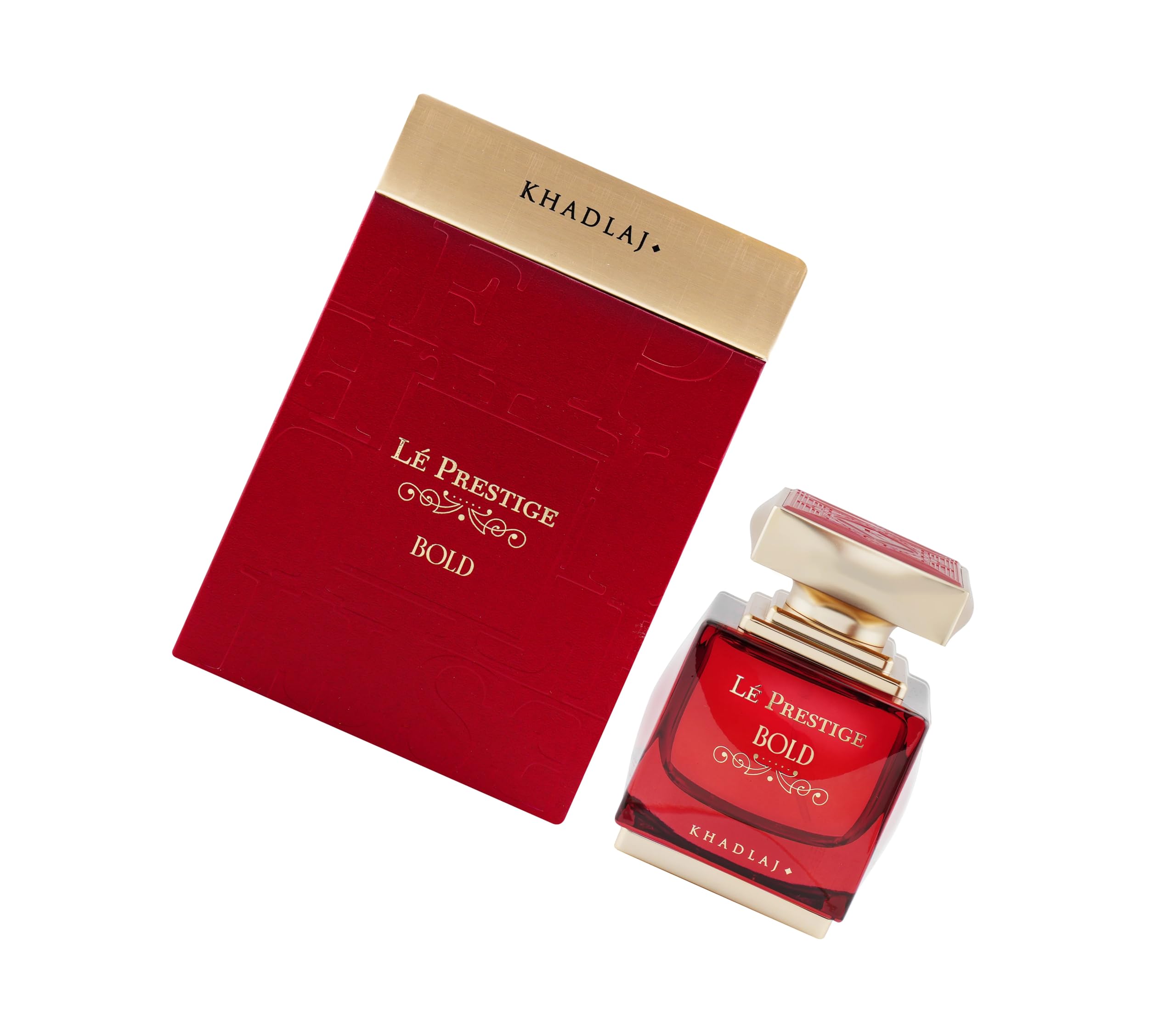 LÉ PRESTIGE BOLD 100 ml Eau de Parfum Spray von Khadlaj Perfumes - Kräftiger und selbstbewusster Duft mit Bergamotte, Bernstein, Safran und Zedernholz für Damen und Herren