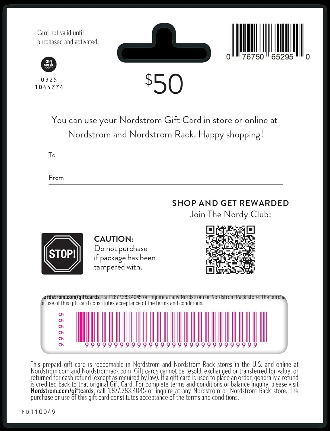 Nordstrom $50 Gift Card - Image 2
