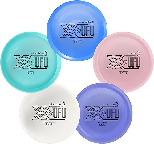X-UFO Juego de iniciación de Disc Golf, 5.64-6.00 oz, Putter de golf de disco, conductor de golf de disco, rango medio, juego de golf de disco para