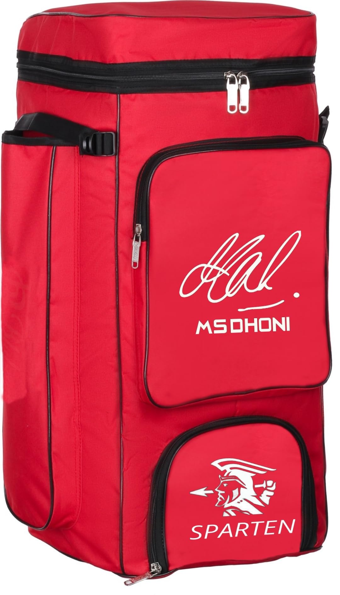 SPARTEN Cricket kit Bag daffle Bag Code Material Cricket kit Bag with Shoes Compartment and 2 BAT Pocket (Red)-image-32
