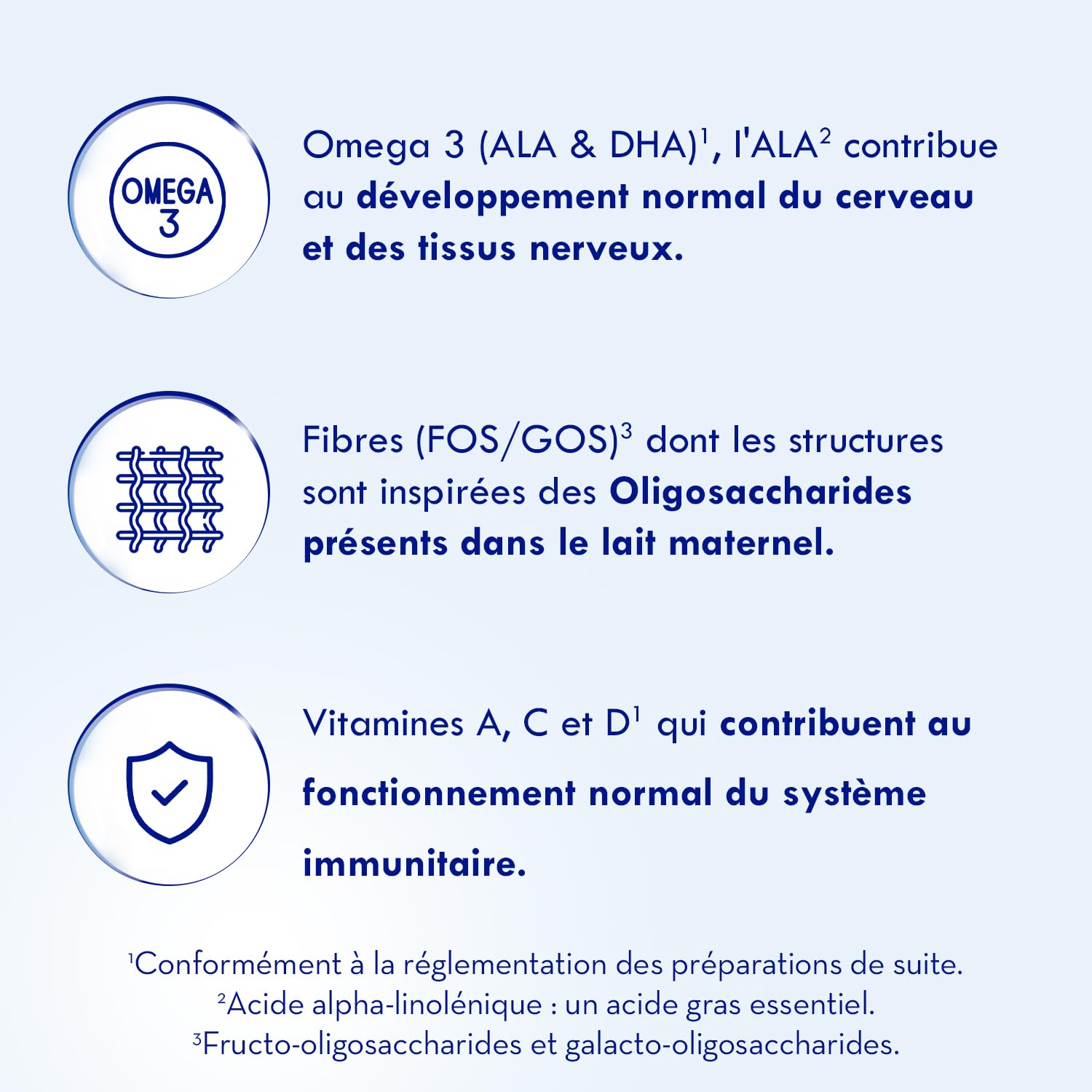Laboratoire Gallia - Calisma 2ème âge - Lait en Poudre Enrichi en Vitamines A, C & D - Sans Huile de Palme - Bébé de 6 à 12 mois - Lot de 3x1,2kg