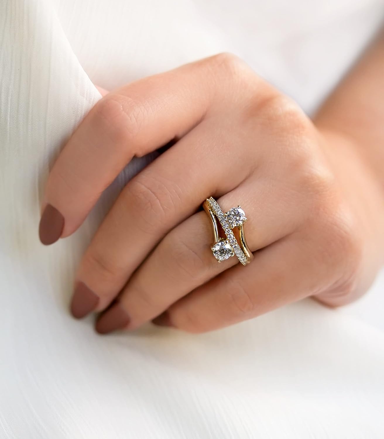 Kobelli 1.33ct Duo Diamond Ring