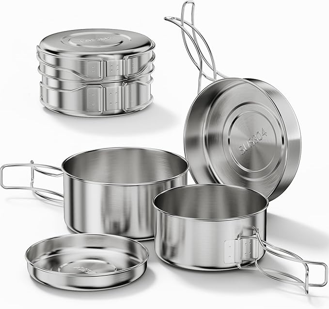 NOLITOY 1 Ensemble De Casseroles De Camping Portables Pour Camping