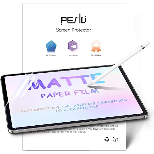 2 Pack Like Paper Screen Protector for iPad Air 11 Inch 2024/2025 (M2/M3, 6th/7th Gen), Matte Anti Glare PET Film/Blue Light Filter Eye Protection Cover/Drawing & Writing Feel Like on Paper